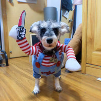 Halloween Funny Dog Clothes Small Medium Dogs Cats Party Dressed Up Cosplay Costumes Bulldog French Chihuahua