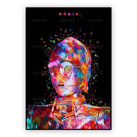Decoration Poster Star Wars Movie Canvas Painting Graffiti Mural Kids Room Art Picture Print Modern Home Wall Decor Gifts SW2537