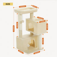 Large Cat Tree & Condo for Indoor Cats C as picture