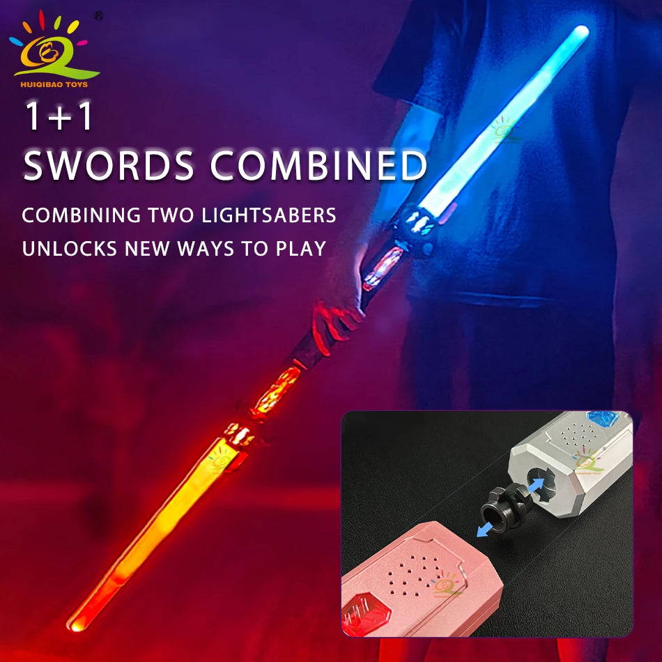 Retractable Lightsaber Finger Rotating Laser Sword Flash Luminous Soundfont Force FX FOC Blaster Cosplay Battle Toy for Children Lusy Store