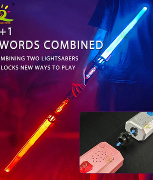 Retractable Lightsaber Finger Rotating Laser Sword Flash Luminous Soundfont Force FX FOC Blaster Cosplay Battle Toy for Children Lusy Store