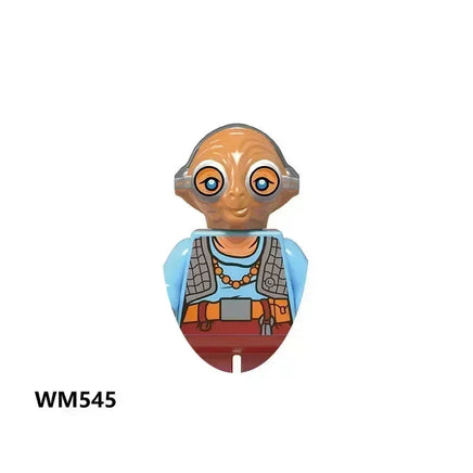 Star Wars Mandalorian Mini Robot Figure Toy - Han Solo, C-3PO, Leia, Darth Vader, Boba Fett Blocks WM545