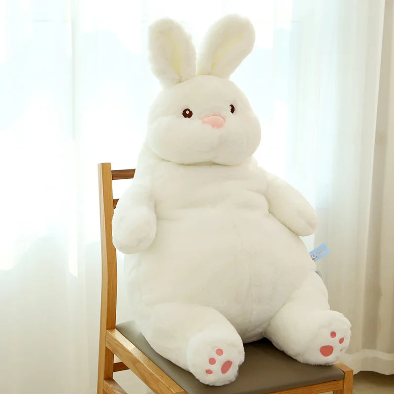 Lusy Store LLC Giant Lazy Rabbit Dolls Soft Plush Cute White Bunny Animal Toys Baby Sleep Pillows Cushion Gifts Plush