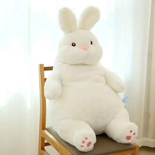 Lusy Store LLC Giant Lazy Rabbit Dolls Soft Plush Cute White Bunny Animal Toys Baby Sleep Pillows Cushion Gifts Plush