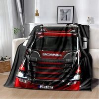 3D S-Scania Top Class Truck Cartoon Soft Blankets,Throw Blanket Comfortable Blanket for Picnic Beds Sofa Home Bedroom Lusy Store