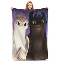 How to Train Your D-ragon Blankets Flannel Novelty Breathable Throw Blanket for Bedspread Spring Autumn 12