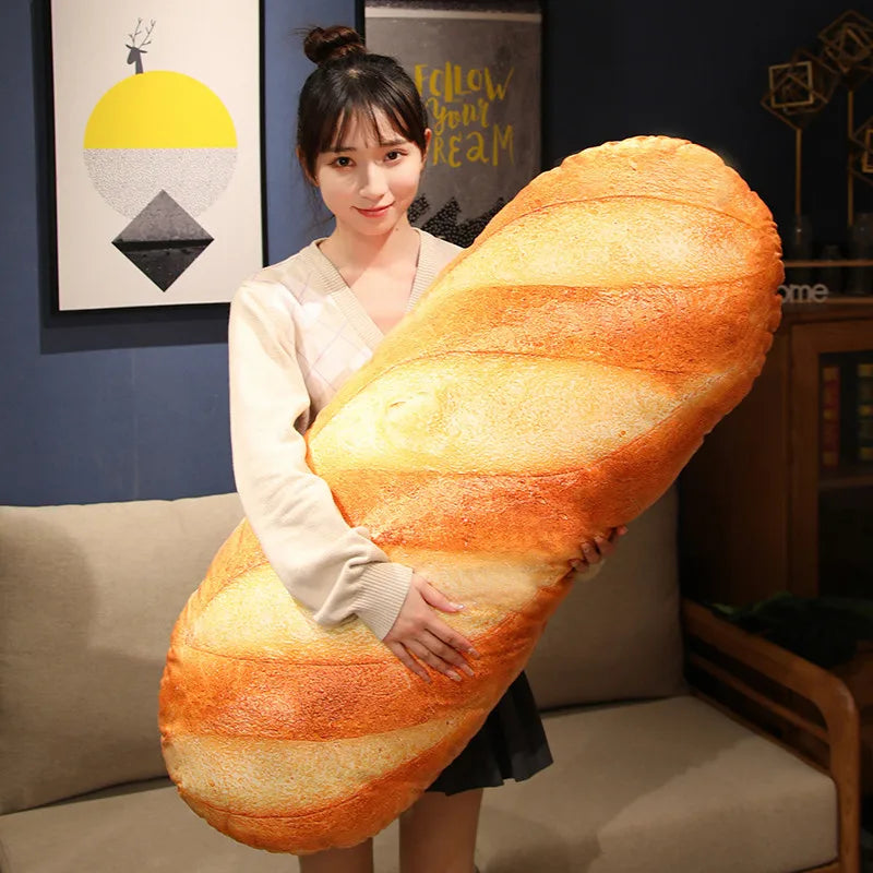 Lusy Store LLC French Bread Plush Pillow Stuffed Food Plushie Party Prop Decor Sleeping Companion Man Gift Plush