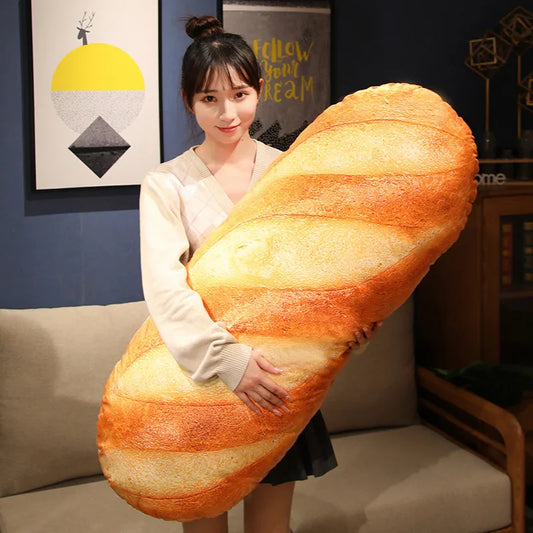 Lusy Store LLC French Bread Plush Pillow Stuffed Food Plushie Party Prop Decor Sleeping Companion Man Gift Plush