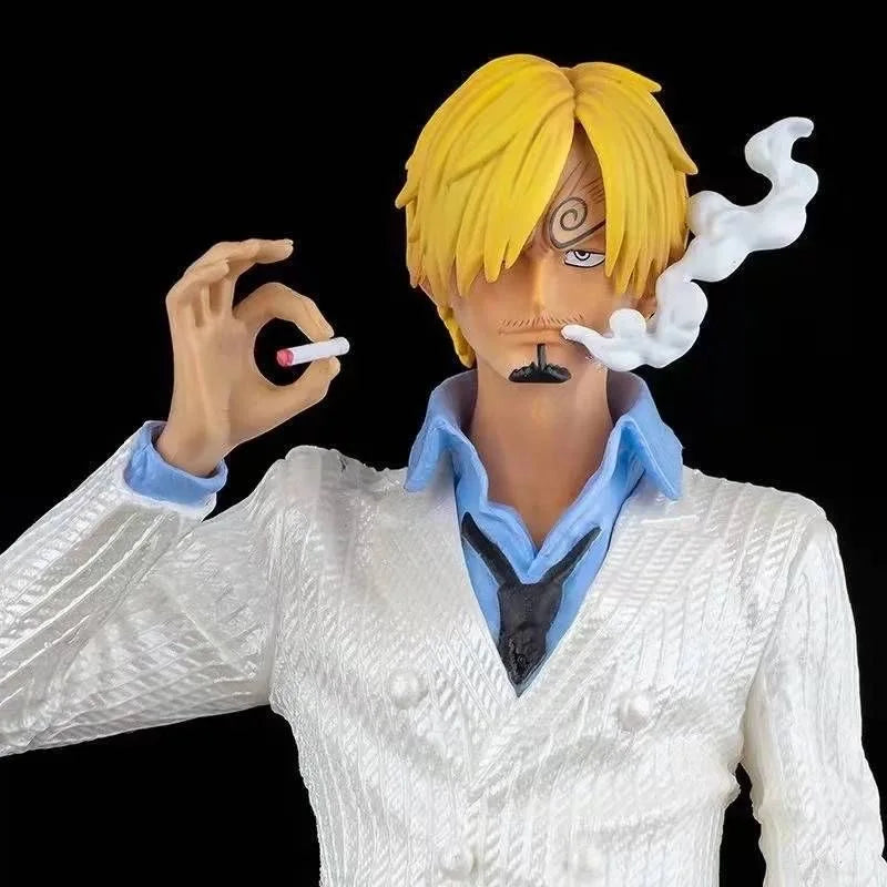 Lusy Store LLC One Piece Series Handheld White Suit Exquisite Model Ornament Action Figure