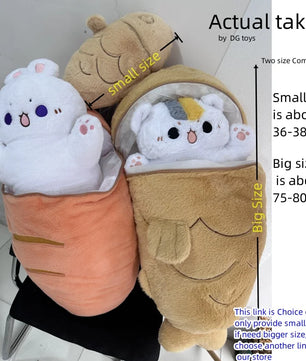 Taiyaki Cat Plush Toy – Soft Stuffed Animal Pillow – 38cm/75cm