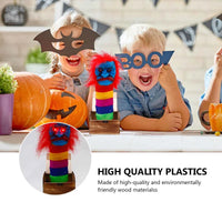 1Pc Halloween Prank Scare Box Halloween Wooden Scary Witch Funny Toy with Horror Sound and Light