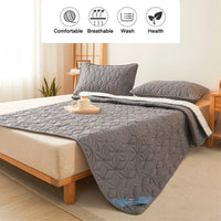 Waterproof Mattress Topper with Elastic Band Quilted Protector Pad Bedspread Winter Mattress Cover for Single/Double Bed 140/160 Lusy Store
