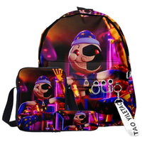 Trendy Popular Funny sundrop fnaf 3D Print 3pcs/Set pupil School Bags Laptop Daypack Backpack Inclined shoulder bag Pencil Case Lusy Store