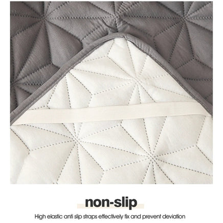 Waterproof Mattress Topper with Elastic Band Quilted Protector Pad Bedspread Winter Mattress Cover for Single/Double Bed 140/160 Lusy Store
