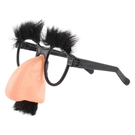 Funny Glasses Cosplay Halloween Costumes Accessory Big Nose Glasses with Eyebrows Mustache Glasses Christmas Gifts