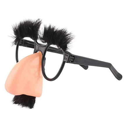 Funny Glasses Cosplay Halloween Costumes Accessory Big Nose Glasses with Eyebrows Mustache Glasses Christmas Gifts