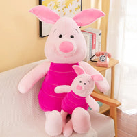 Lusy Store LLC Pink Piglet Plush Toys Winnie The Pooh Cute Stuffed Anime Plushie Big Piggy Doll Gifts Stuffed Animal