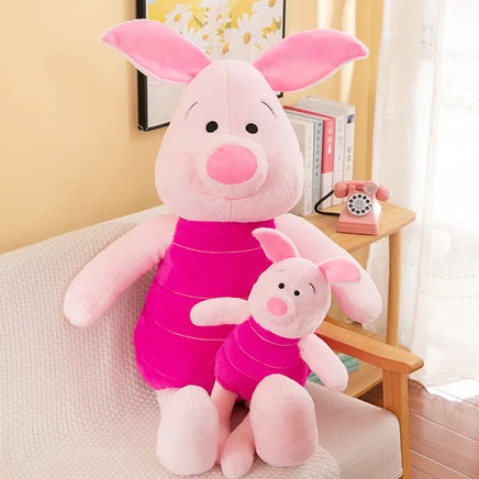 Lusy Store LLC Pink Piglet Plush Toys Winnie The Pooh Cute Stuffed Anime Plushie Big Piggy Doll Gifts Stuffed Animal