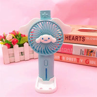 Sweet Mini Fan Cartoon Cinnamoroll Hello Kitty Kuromi Melody Small Fan A