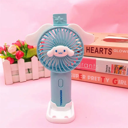 Sweet Mini Fan Cartoon Cinnamoroll Hello Kitty Kuromi Melody Small Fan A