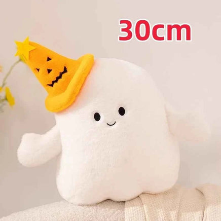 18~30cm Kawaii Halloween Pumpkin Ghost Plush Toy Plushie Soft Plant Stuffed Doll Holidays Props Decorative Throw Pillow for Kids Pumpkin ghost 30cm 11cm-30cm