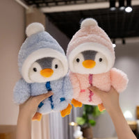 Cute Penguin Stuffed Animal – Soft Plush Toy with Clothes – 10in – Lusy Store