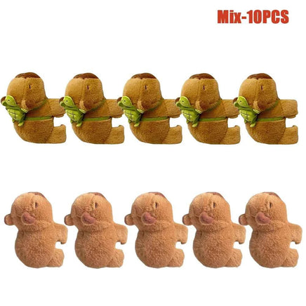 1-20PCS Rytanda Capybara Clap Circle Toys Slap Snap Wrap Wristband Bracelet Capybara Plush Hand Ring Fun Pop Circles Kids Gift Mix-10PCS