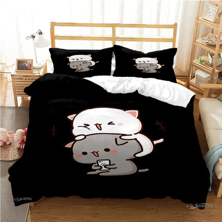 Bubu Dudu Cartoon Bear Panda Duvet Cover Set - Lusy Store 4