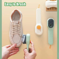 1/2pcs Shoes Brush Automatic Liquid Discharge Multifunction Press Out Shoes Cleaner Soft Bristles Clothes Brushes Cleaning Tool Lusy Store
