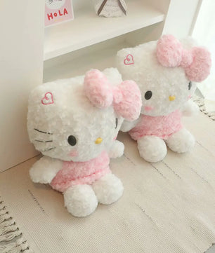 Lusy Store LLC Big Size Hello Kitty Plush Toy Stuffed Anime Cat Doll Xmas Gifts Plush