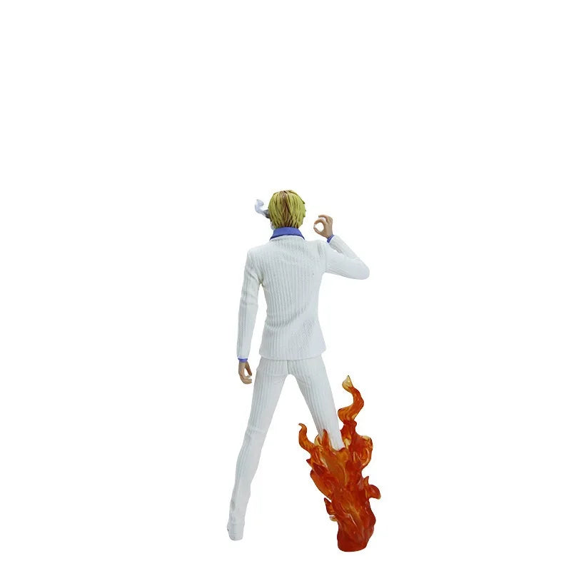 Lusy Store LLC One Piece Series Handheld White Suit Exquisite Model Ornament Action Figure