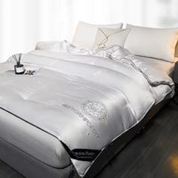 100% Mulberry silk with warm  thickened quilt core 5kg winter comforter cotton cover spring autumn home quilt luxury blanket Lusy Store