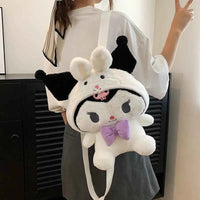 24 Styles Sanrio Plush Doll Kawaii Cinnamorol Plush Stuffed Backpack Girl's Cartoon Bag Gift Bag Girlfriend Child Birthday Gift 1 33X27X10cm