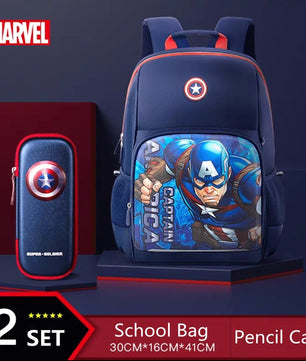 Spiderman Backpack New School Bags For Boys Primary Student Shoulder Grade 1-3 Mochilas B106