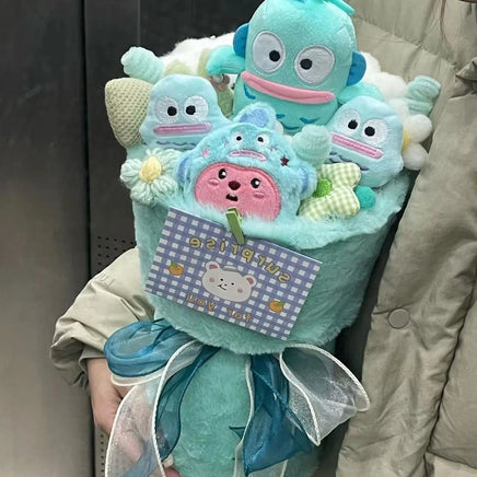 Hangyodon Bouquet Cinnamoroll Kuromi Pompompurin Hello Kitty Pochacco My Melody Birthday Gift Hangyodon