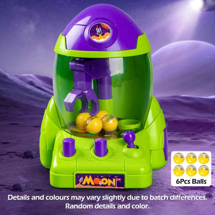 Mini Space Rocket grabbing machine ball,pincer Egg Twister Clip Doll Twister Scratching Machine Girl Boy Christmas Birthday Gift Green Rocket