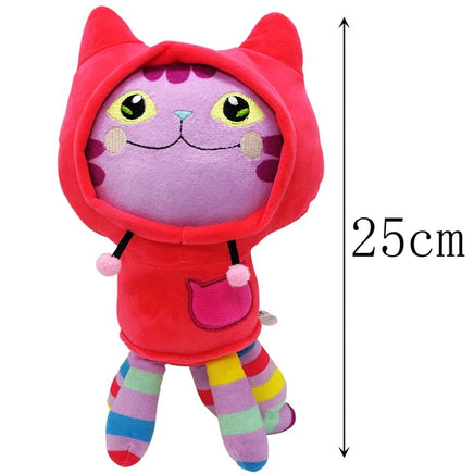 Animals Plush Gabby Dollhouse Lovely Plush Gaby Toy Plush House Cat Doll Cartoon Stuffed Animals Mermaid Cat Plushie Dolls Kids FireBrick