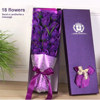 Creative Soap Flower Valentines Day Wife Girlfriend Gift Rose Flower Artificial Soap Bouquet D