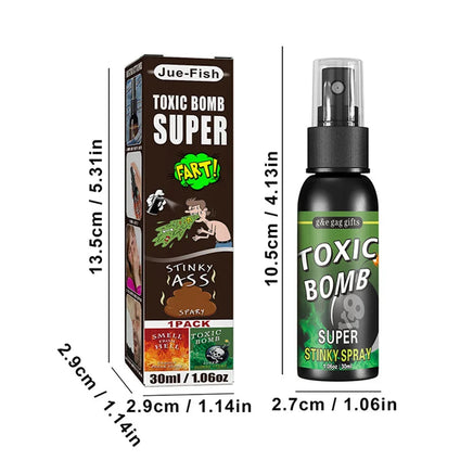 6pcs-1pcs 30ml Halloween Props Liquid Fart Spray Non Toxic Stink Bomb Ass-Smelly Stinky Gas Prank Toy Joke Party Supplies bomb smell