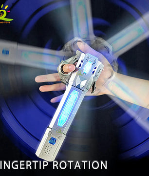 Retractable Lightsaber Finger Rotating Laser Sword Flash Luminous Soundfont Force FX FOC Blaster Cosplay Battle Toy for Children Lusy Store