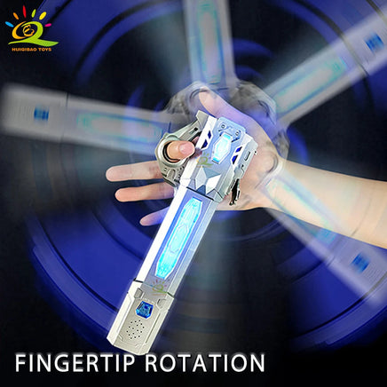 Retractable Lightsaber Finger Rotating Laser Sword Flash Luminous Soundfont Force FX FOC Blaster Cosplay Battle Toy for Children Lusy Store