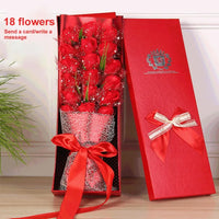 Creative Soap Flower Valentines Day Wife Girlfriend Gift Rose Flower Artificial Soap Bouquet A
