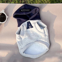 Dog Hoodie Winter Warm Dog Clothes Soft Sweatshirt Small Medium Dogs Coat Cold Weather Pet Clothing Chihuahua Pug Grey