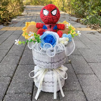 Lusy Store LLC My Melody Hello Kitty Stitch Plush Doll Creative Flower Bouquet Valentine Christmas Graduation Birthday Gift Plush