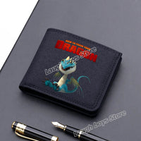 Toothless Canvas Wallet Men Short Folding Purse How To Train Your Dragons Cartoon Card Holder Coin Case Fashion Pocketbook Gift Lusy Store