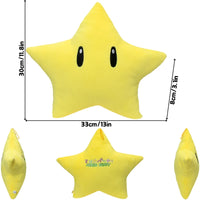 Elephant Mario Luigi Funny Soft Plush Toys Mario Bros Cute Anime Stuffed Animals Festival Gifts Yellow Super Star