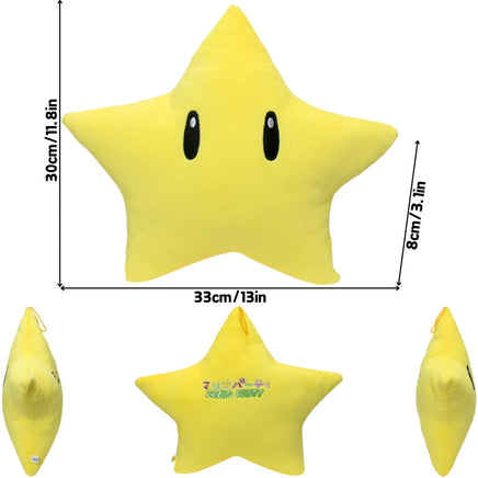 Elephant Mario Luigi Funny Soft Plush Toys Mario Bros Cute Anime Stuffed Animals Festival Gifts Yellow Super Star