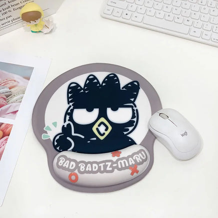 Kawaii Sanrio Mouse Pad With Wrist Rest Non-slip Rubber Computer Pad Anime Kuromi Cinnamoroll My Melody Cute Cartoon Girl Gifts I
