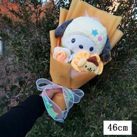 Kuromi My Melody Hello Kitty Cinnamoroll Plush Bouquet Valentine's Day Christmas Graduation Holiday Gift Pom Pom-16