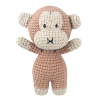Monkey Plush Toy – Handmade Crochet Wool Stuffed Animal, 2.4" – Lusy Store 8 2.4"